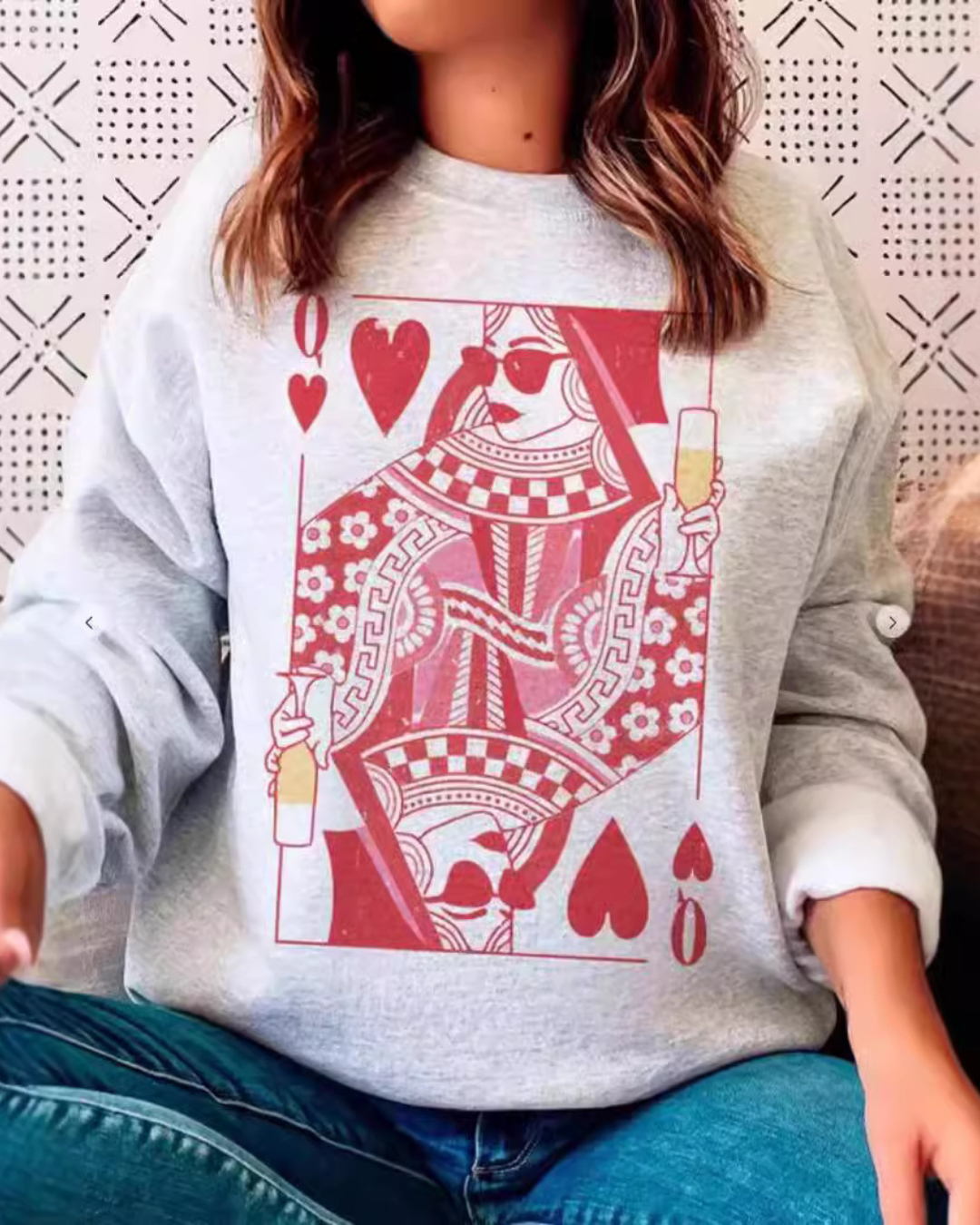 European And American Loose Casual Poker Mid-length Sweater Women