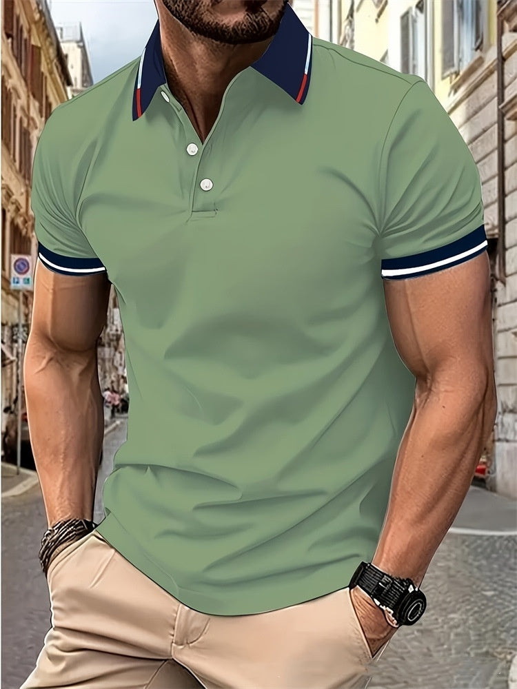 Button Men's Casual Polo Shirt