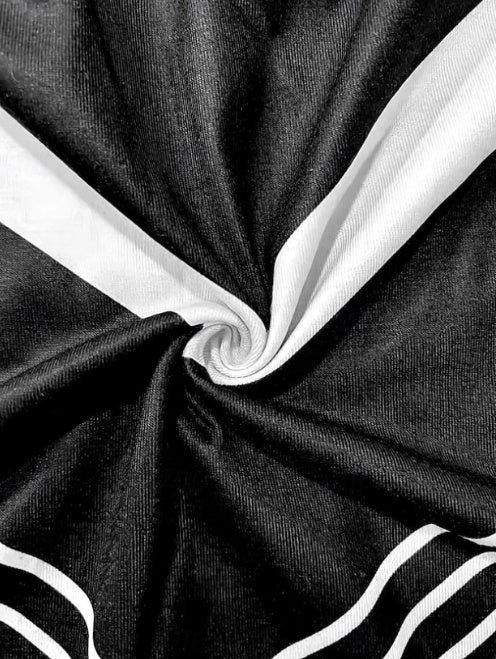 Women's Graphic Striped Stylish Classic Long Sleeve Top