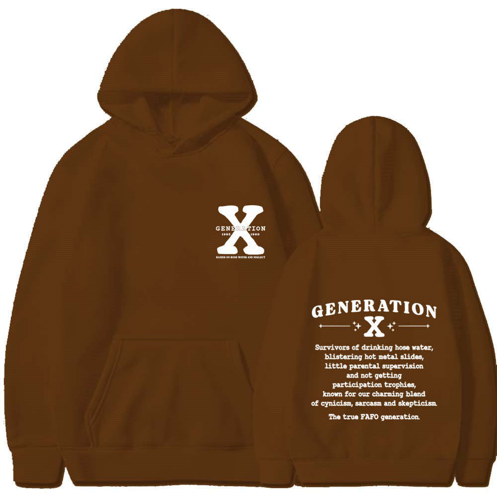 GENERATION X New Hoodie Loose