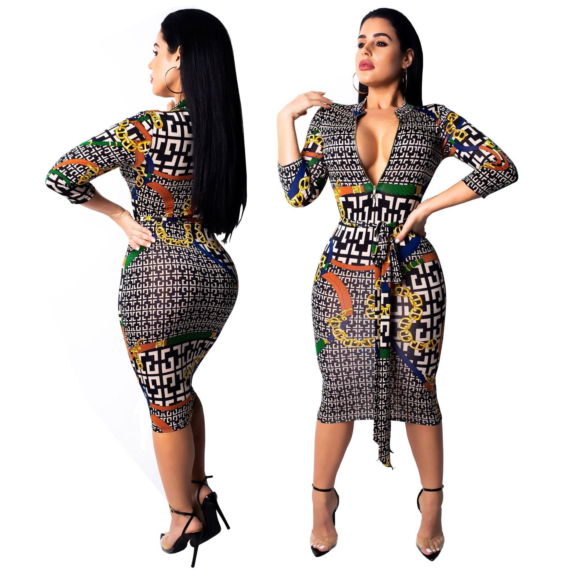 V-neck female bodysuit sexy bodysuit