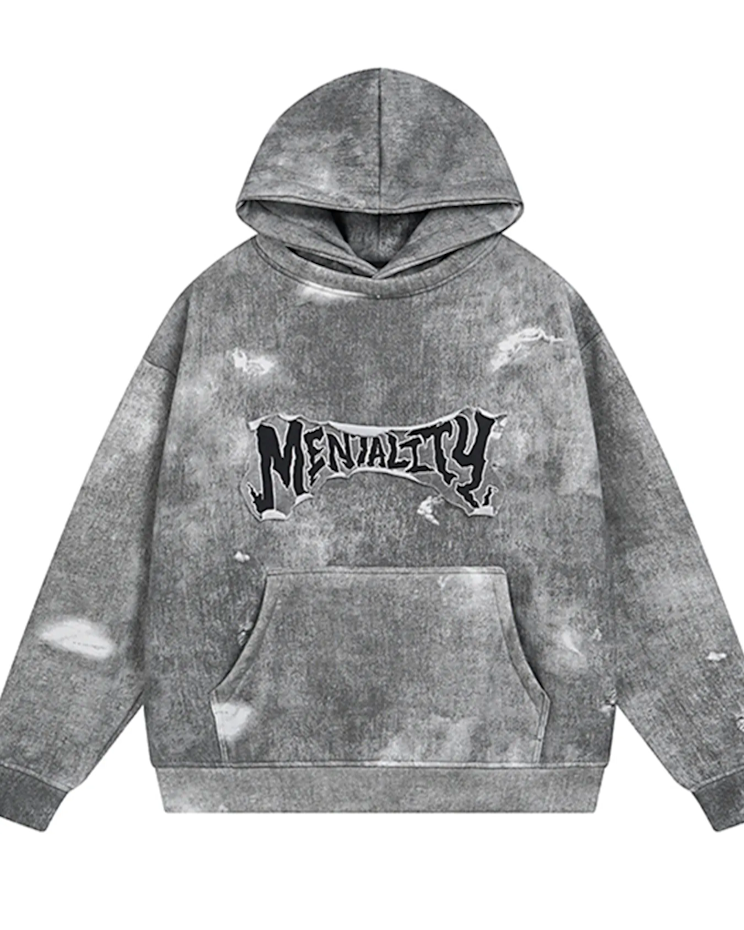Men's Distressed Long Sleeve Hoodie