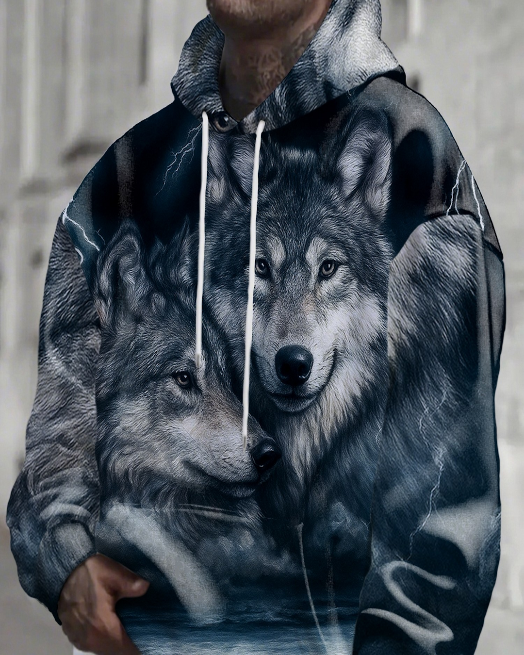 Single Hat Hoodie Made Of Fleece Fabric