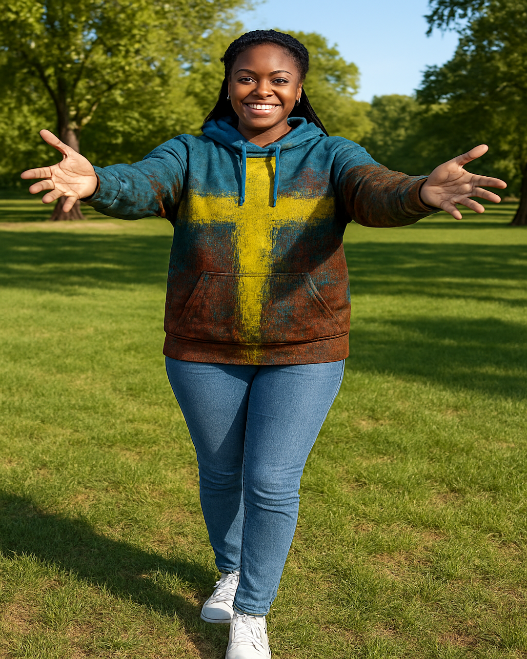 Fashion Men's Digital Long Sleeve Hoodie