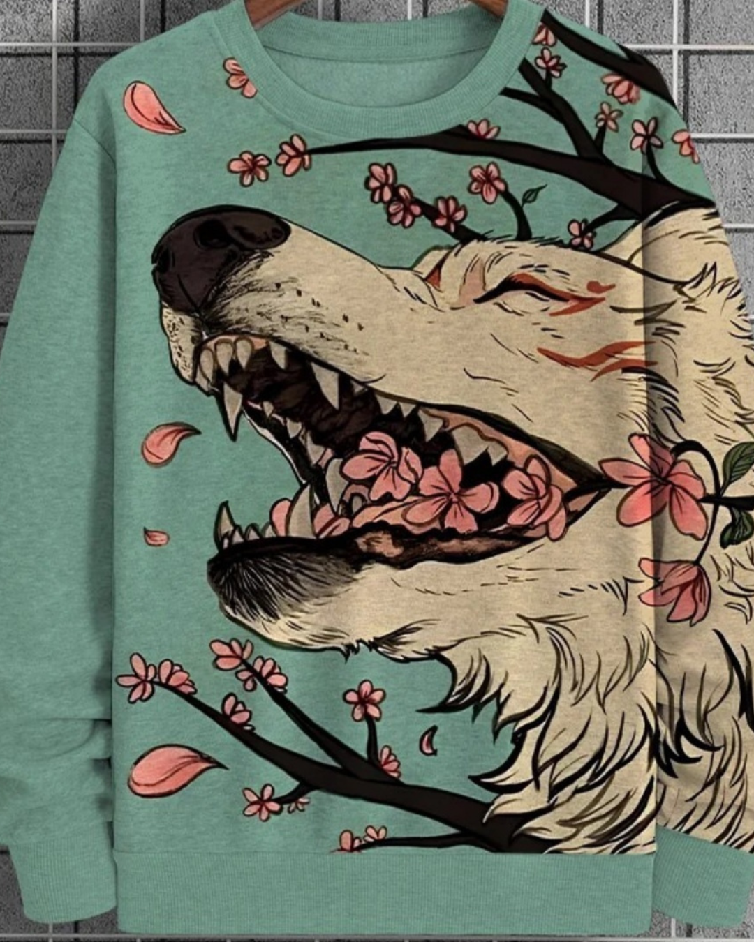 Women's 3d Digital Printing Casual Round Neck Pullover Sweater