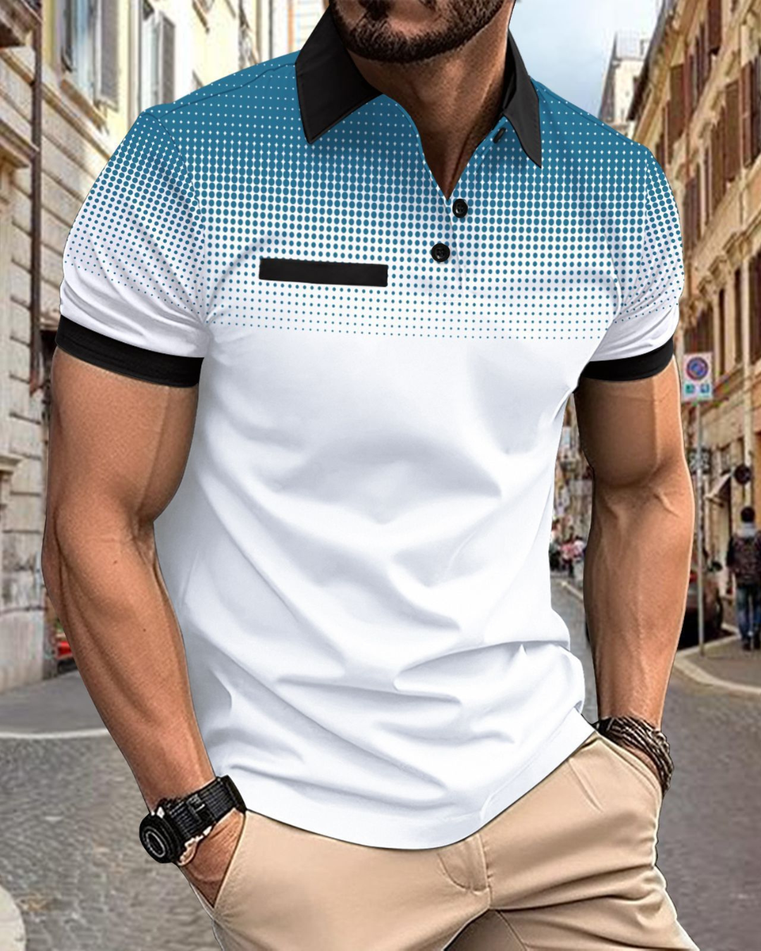 Short Sleeve Men's Sports Polo Shirt