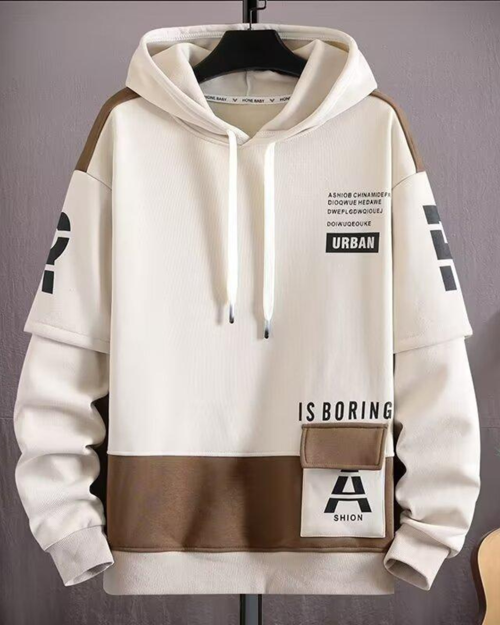 Spring And Autumn Hooded Sweater Fleece-lined Boys And Teenagers Sports Clothing