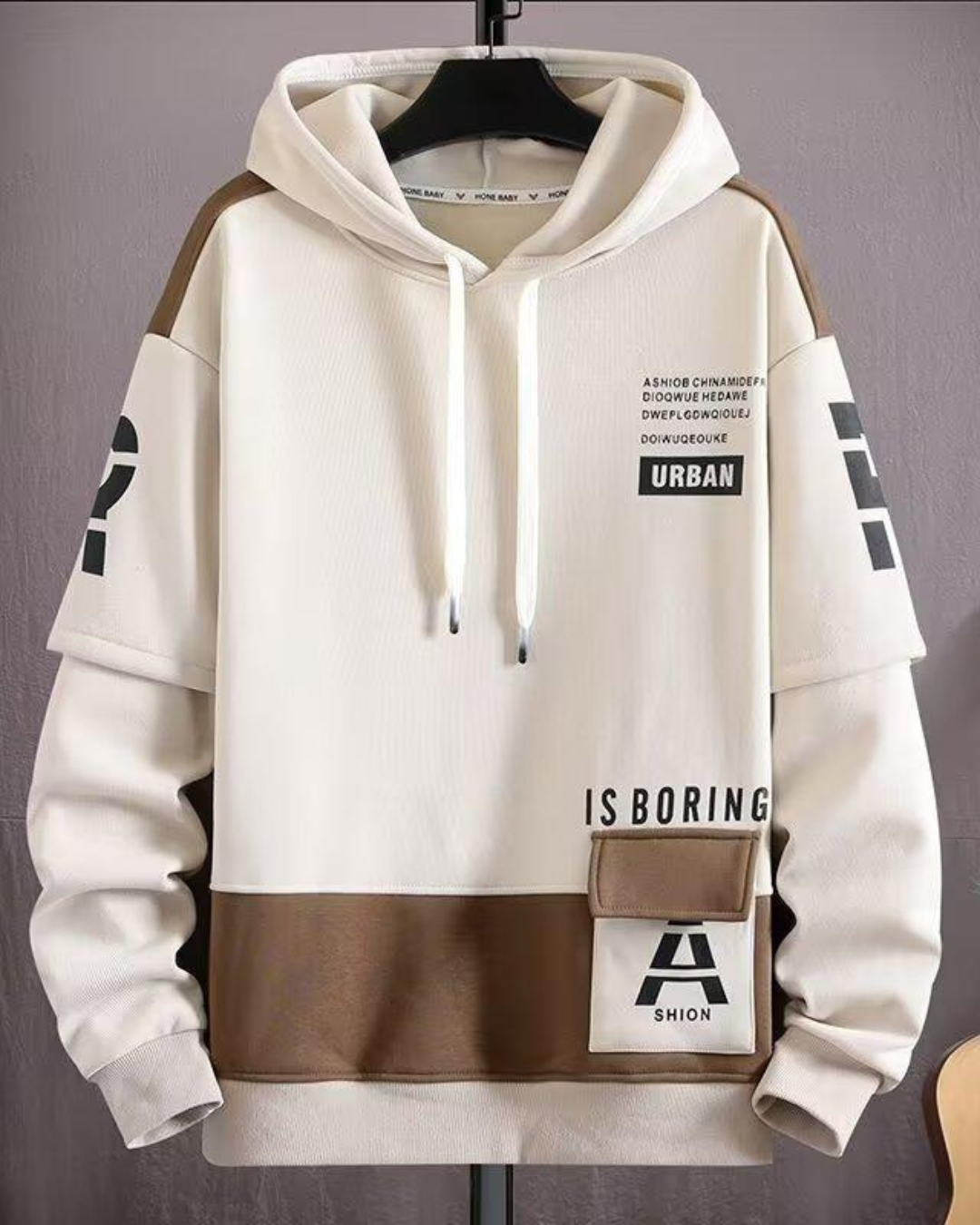 Spring And Autumn Hooded Sweater Fleece-lined Boys And Teenagers Sports Clothing