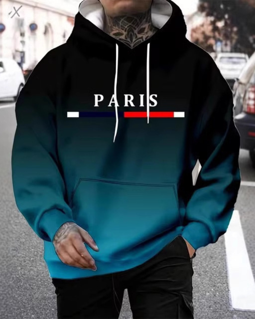 Men's Fashion 3D Digital Printing Casual Top