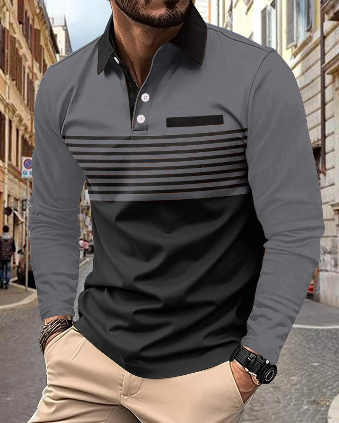 Polo Shirt Pocket Men's Sports Polo Shirt