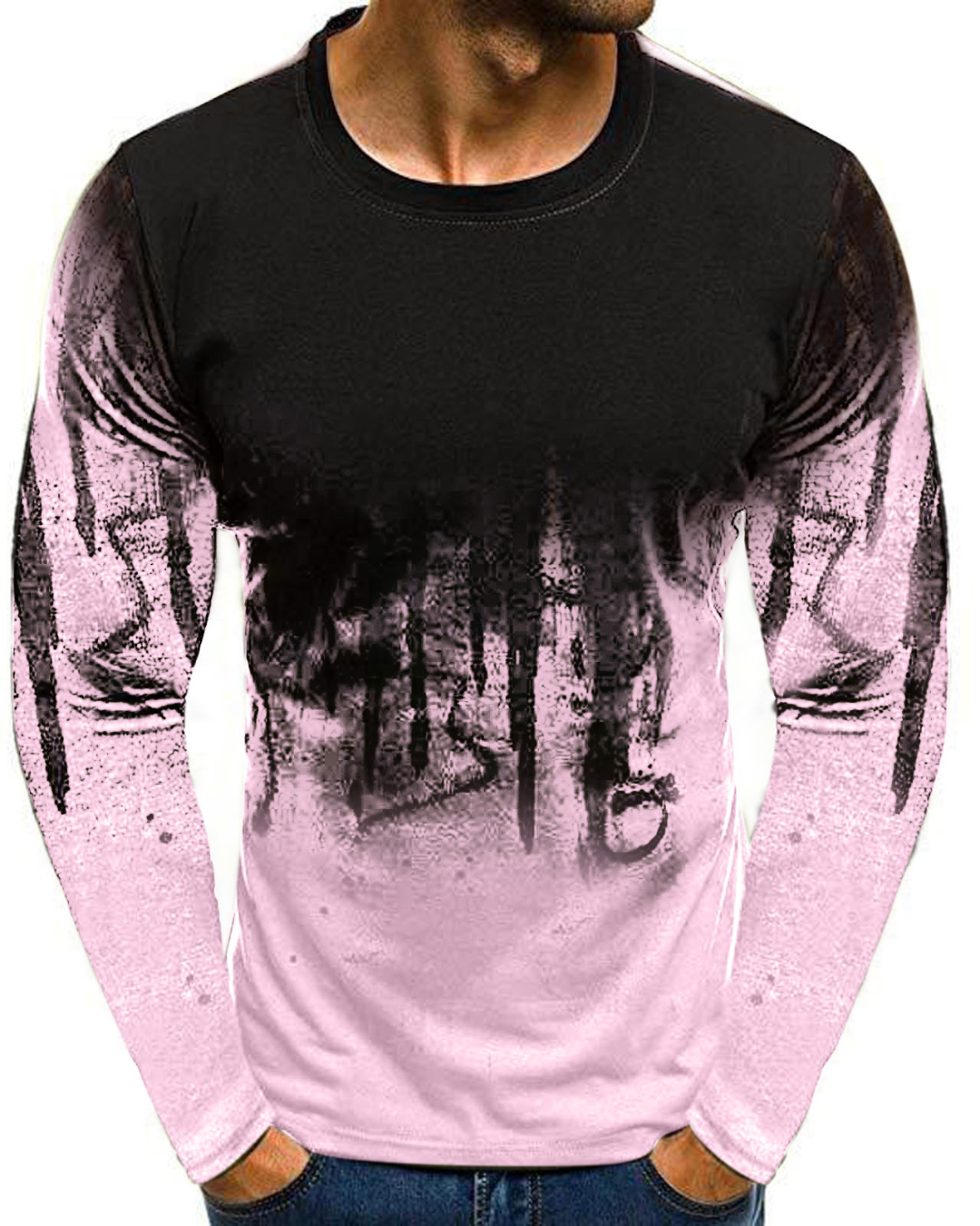 Men's Sports Camouflage Long Sleeve Personality Quick Dry T-Shirt