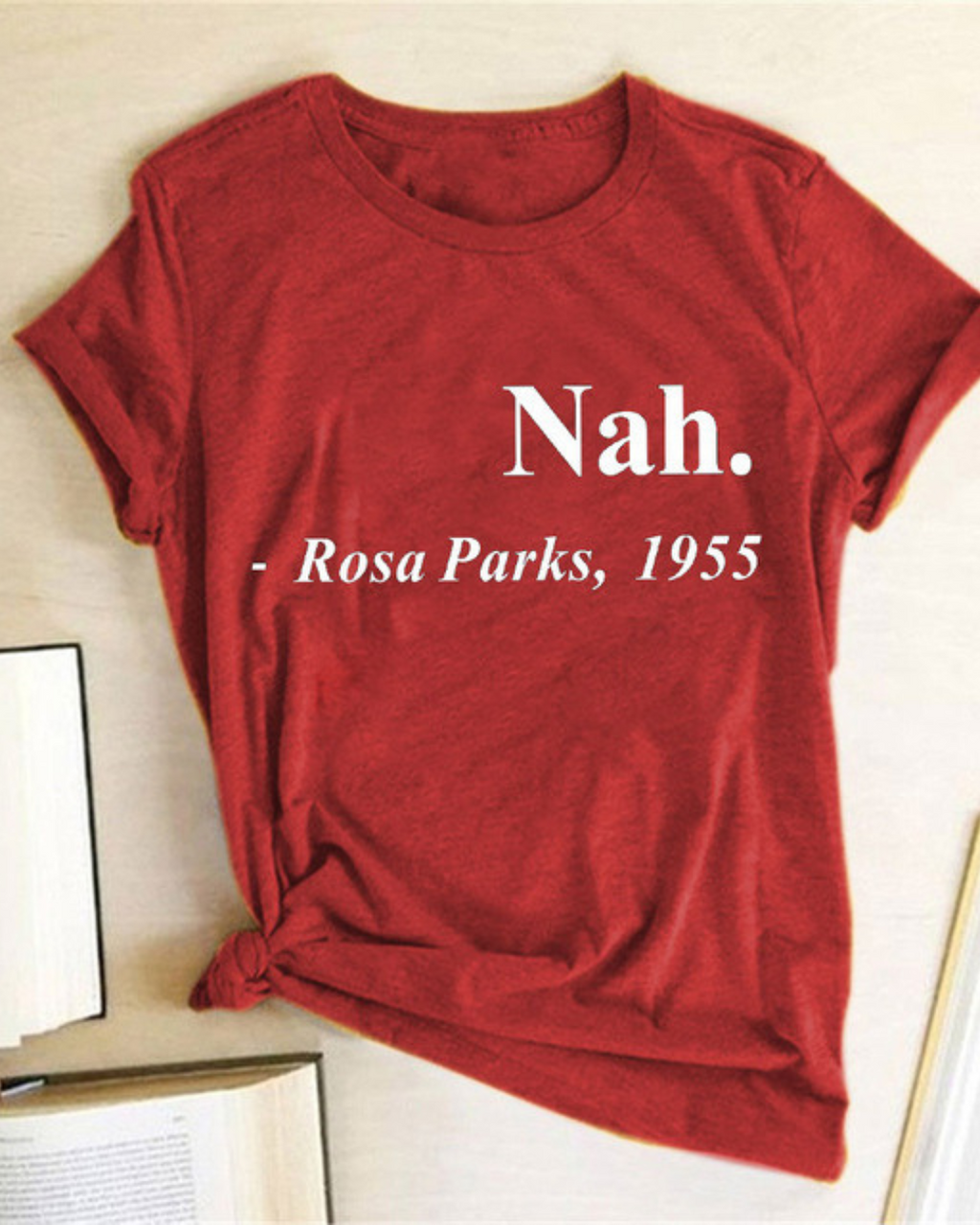 Multicolor Cartoon Pattern Female Print T-shirt