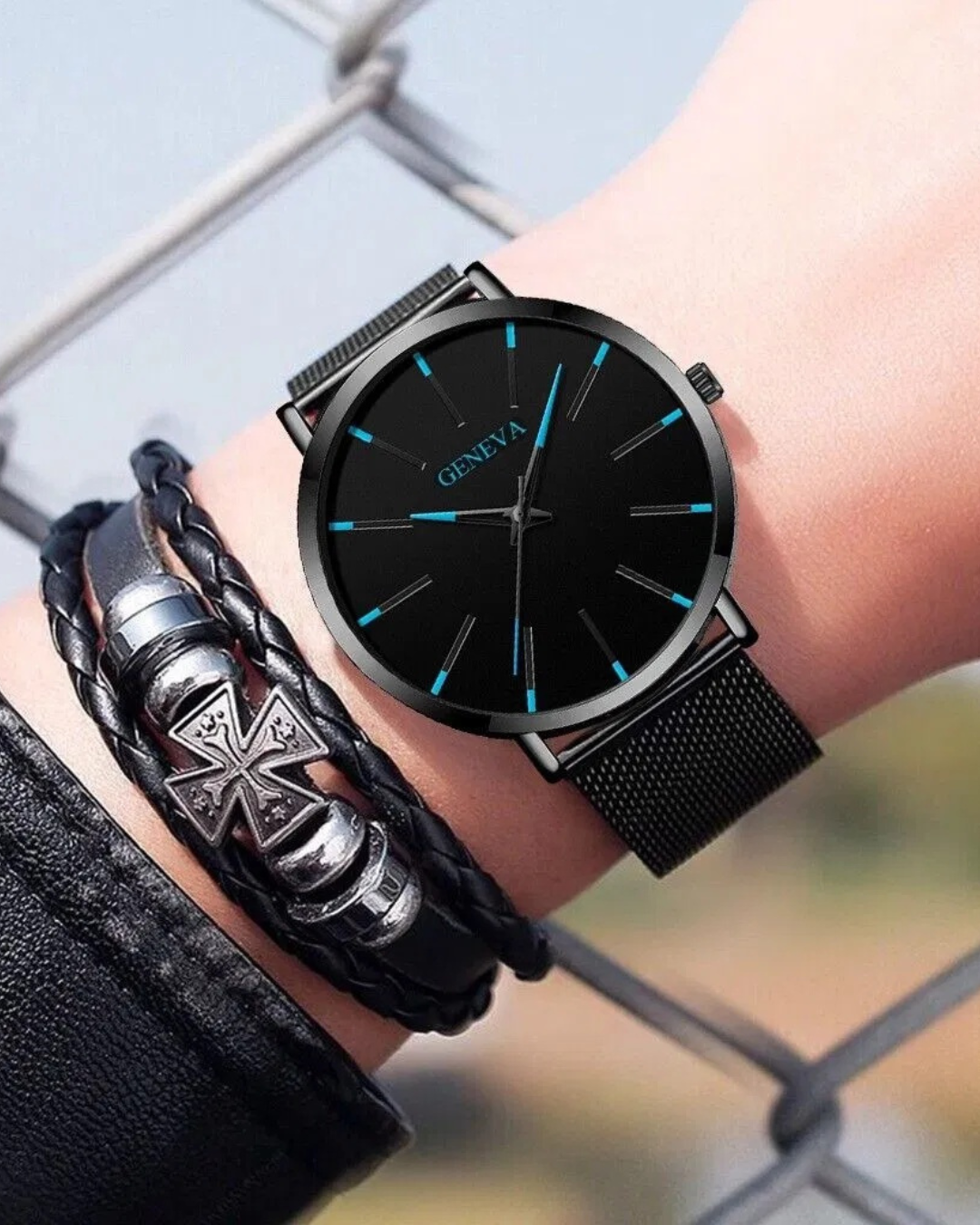 Waterproof Men's Watch Stainless Steel Quartz Luminous Classic Watches Business