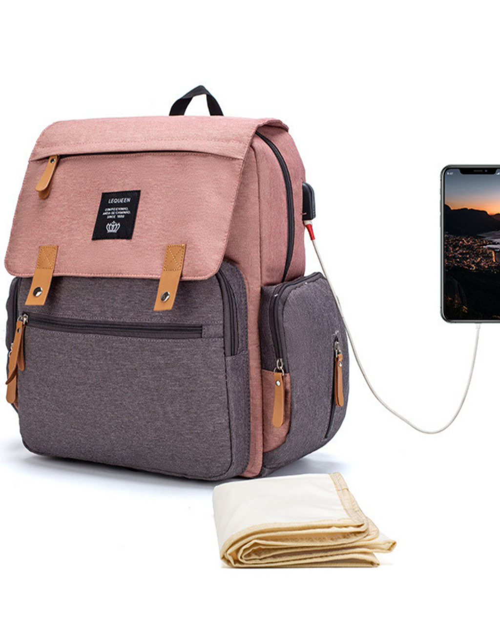 LEQUEEN Multifunctional Large Capacity Mummy Bag