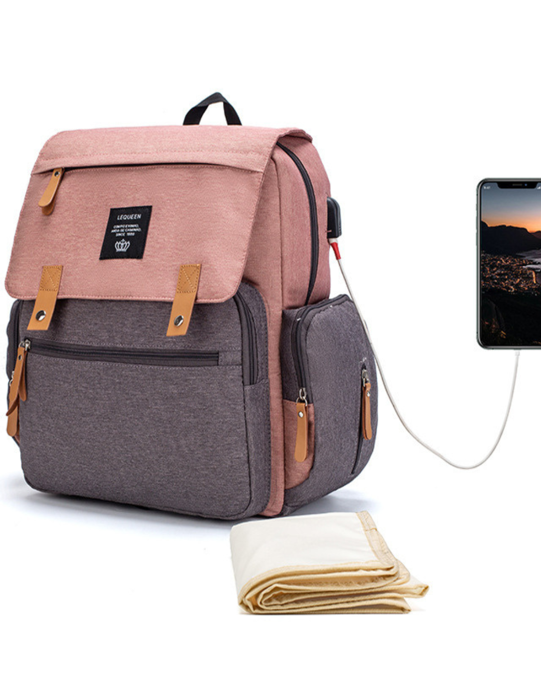 LEQUEEN Multifunctional Large Capacity Mummy Bag