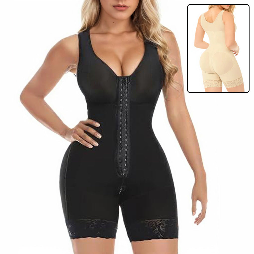 Fajas Colombiana Shapewear Jumpsuit For Women Tummy Control Post Surgery Full Body Shaper Butt Lifter With Zipper Crotch Skims bodysuits Elegant