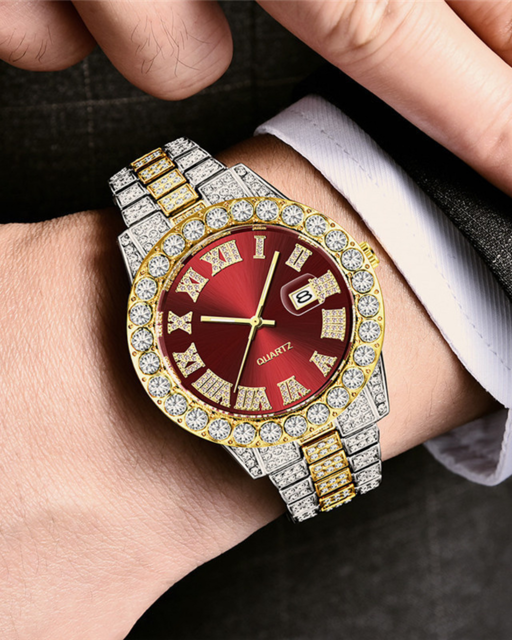 Men's Fashion Personality Affordable Luxury Alloy Watch