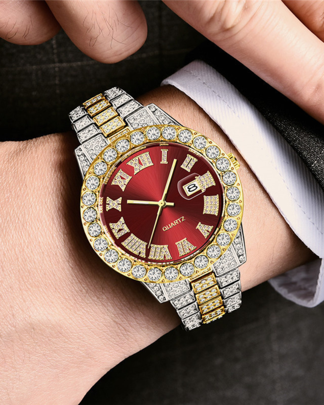 Men's Fashion Personality Affordable Luxury Alloy Watch