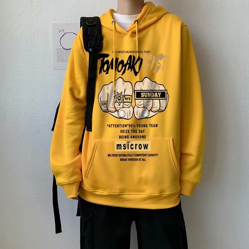 Polar fleece hooded sweatshirt