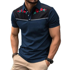 Summer Men's Short Sleeve Polo Shirt