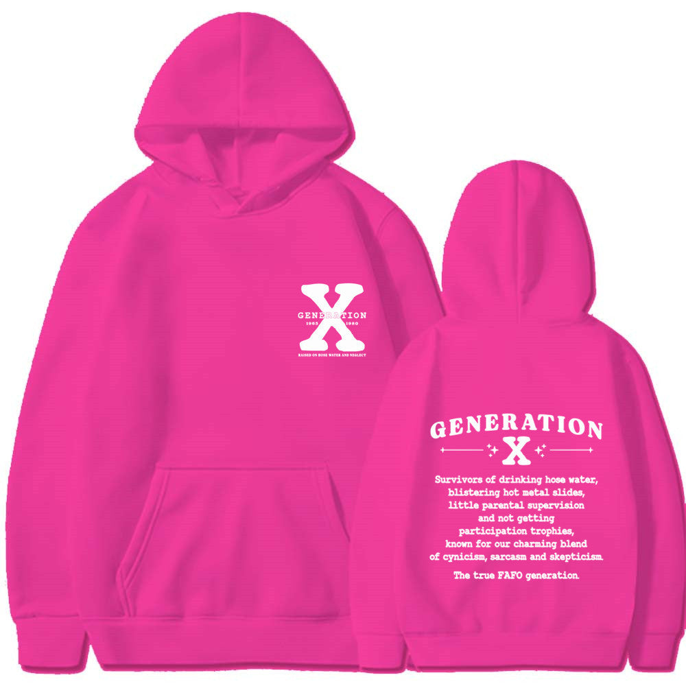 GENERATION X New Hoodie Loose