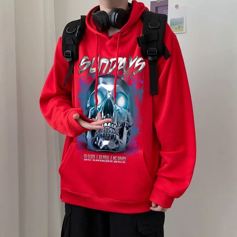 Polar fleece hooded sweatshirt