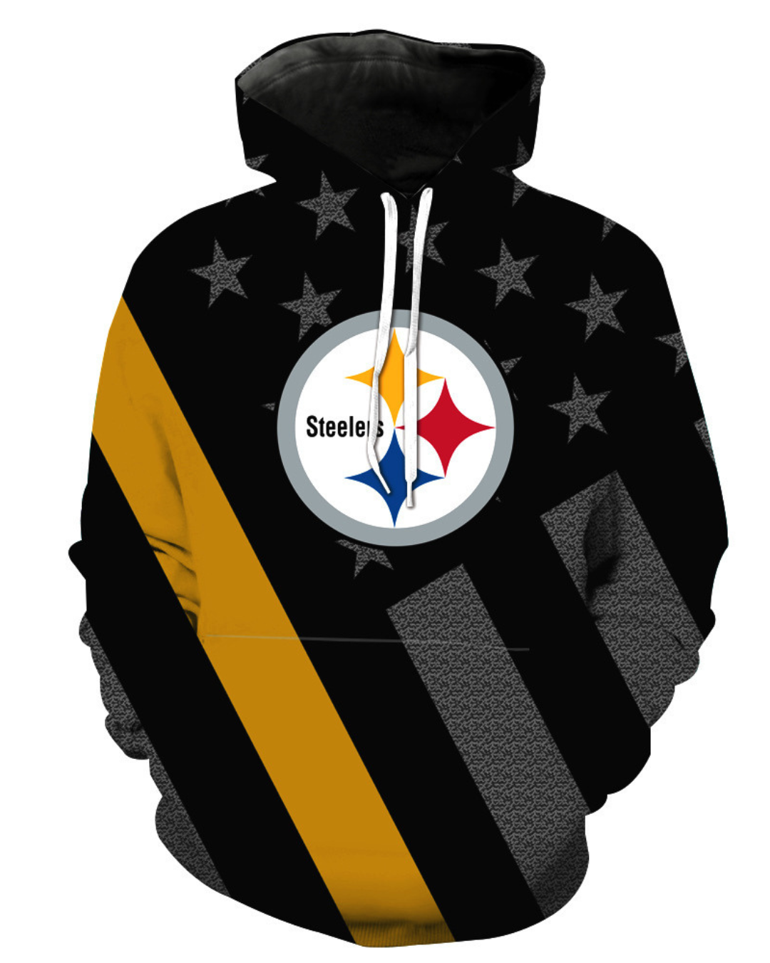 Fashion Sweatshirt Men  Women 3d Hoodies Print American Pittsburgh Pattern Slim Unisex Slim Stylish Hooded Hoodies