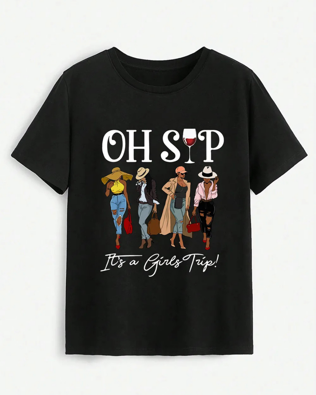 Graphic Round Neck Short Sleeve T-Shirt