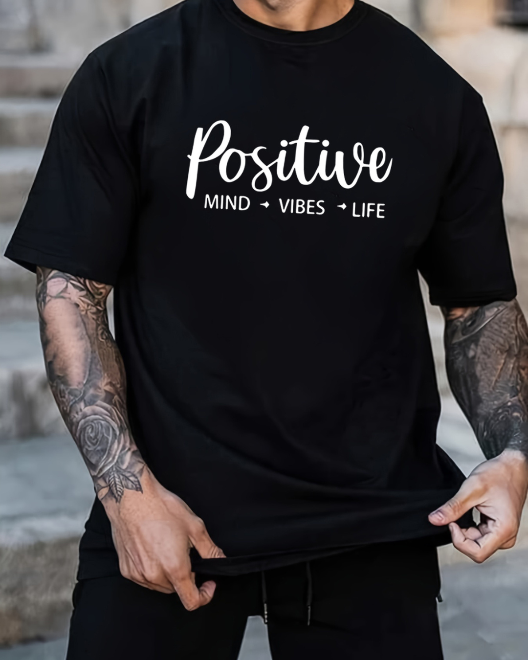 Men's T-shirt, Front Printed T-shirt, Summer, Spring, Autumn Casual Short Sleeved T-shirt, Top As A Gift