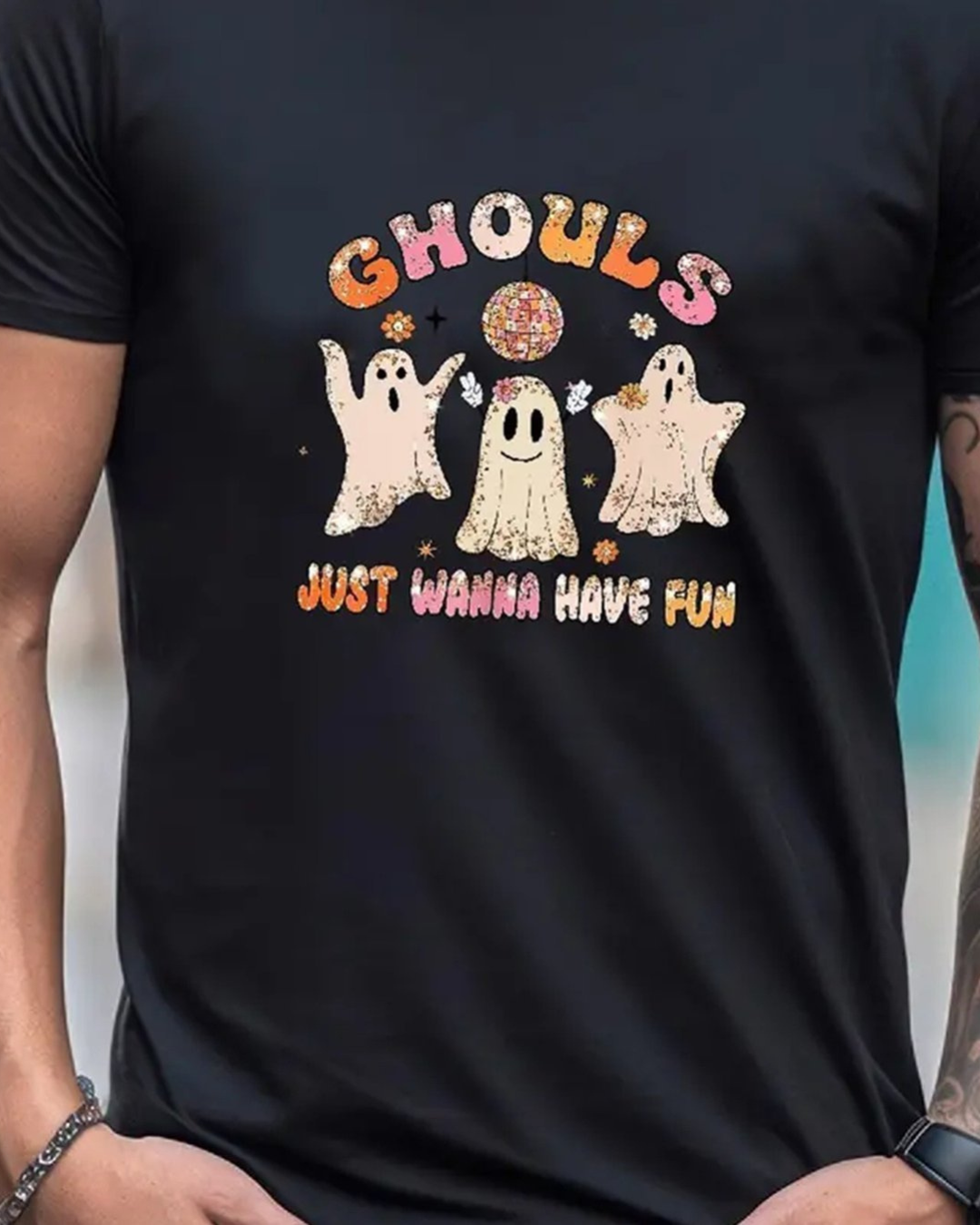 Men's Patterned Printed T-shirt, Summer Casual Short Sleeved T-shirt