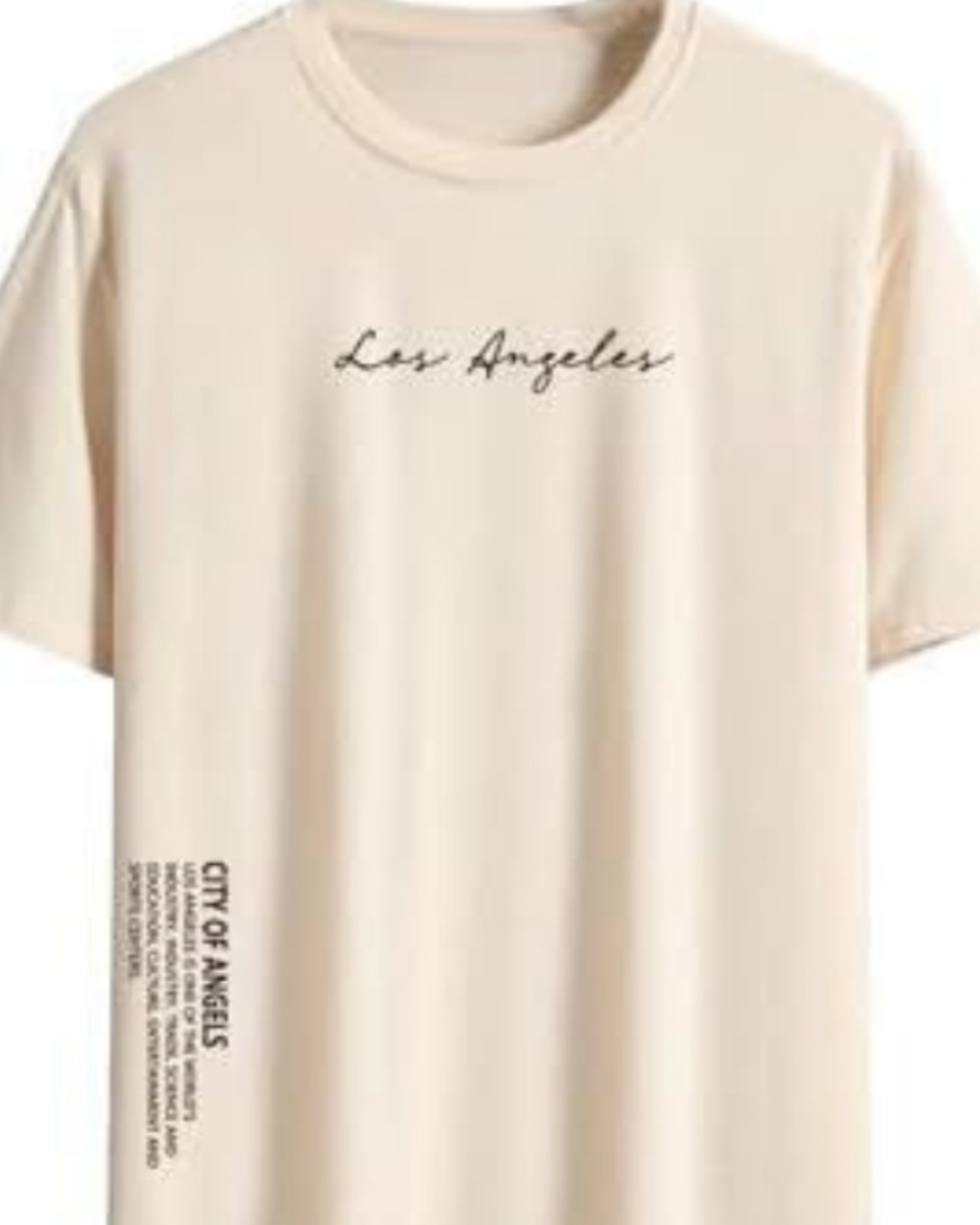 Retro Casual Loose Men's Letter T-shirt