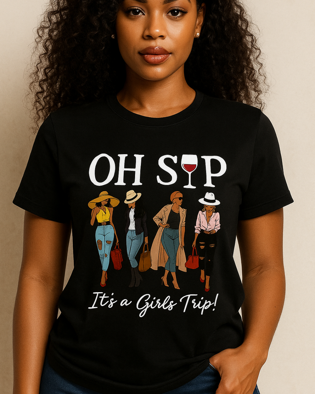 Graphic Round Neck Short Sleeve T-Shirt