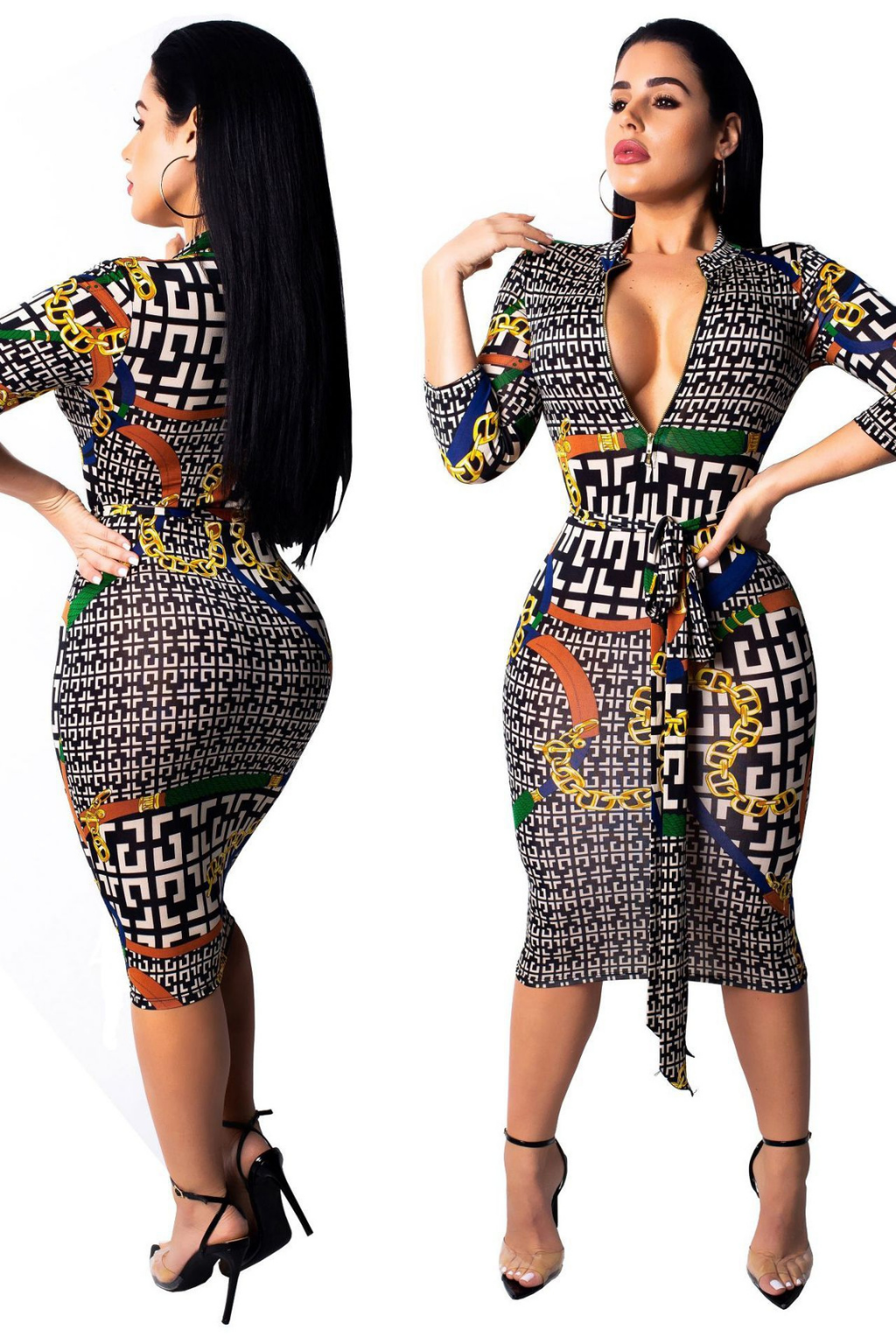 V-neck female bodysuit sexy bodysuit