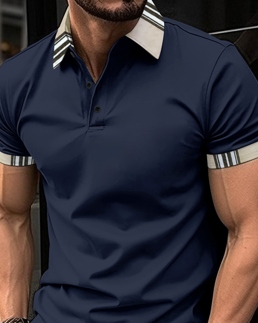 Button Pocket Men's Sports Polo Shirt