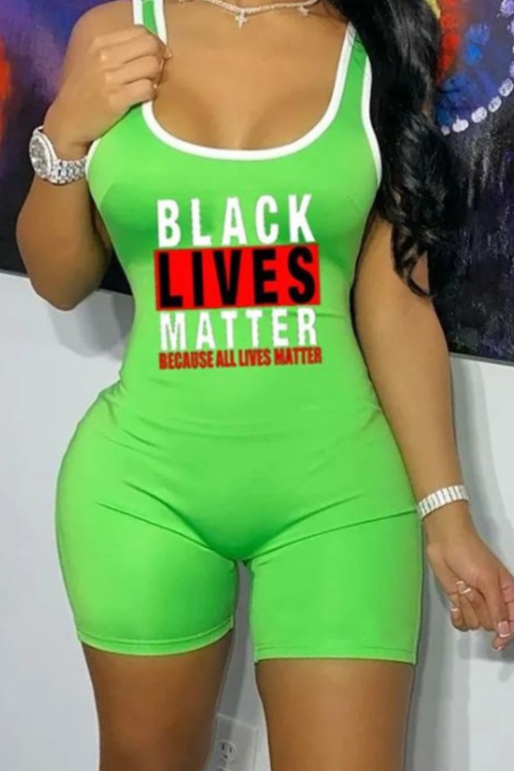 Ladies' Printed Slim Fit Fashionable Jumpsuit