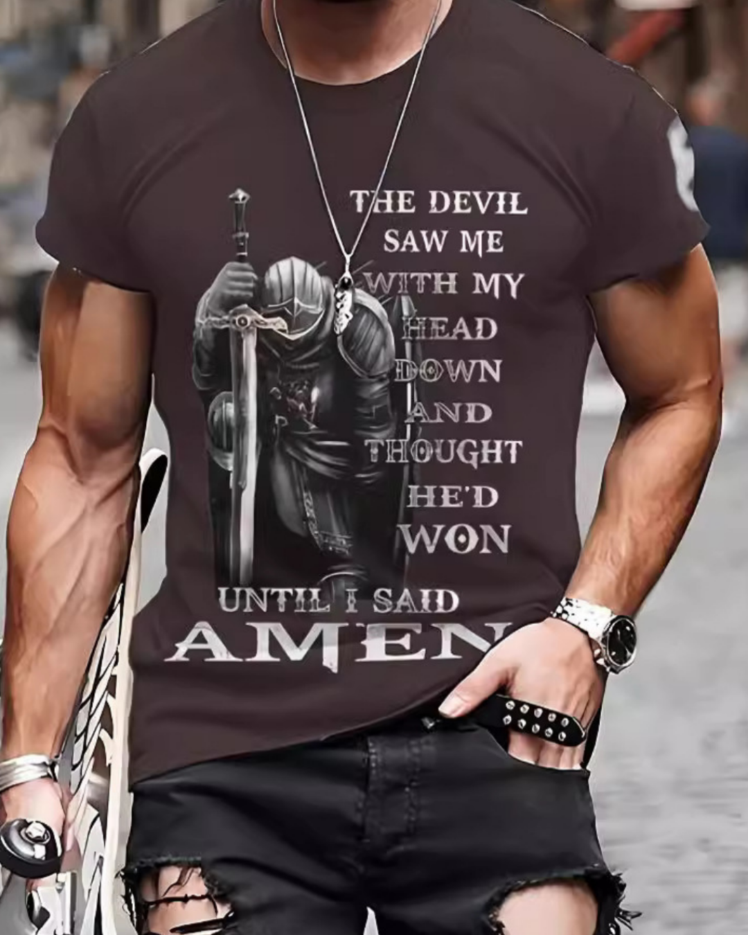 3D Printed T-shirt Men's Summer Casual Breathable Short Sleeve Top