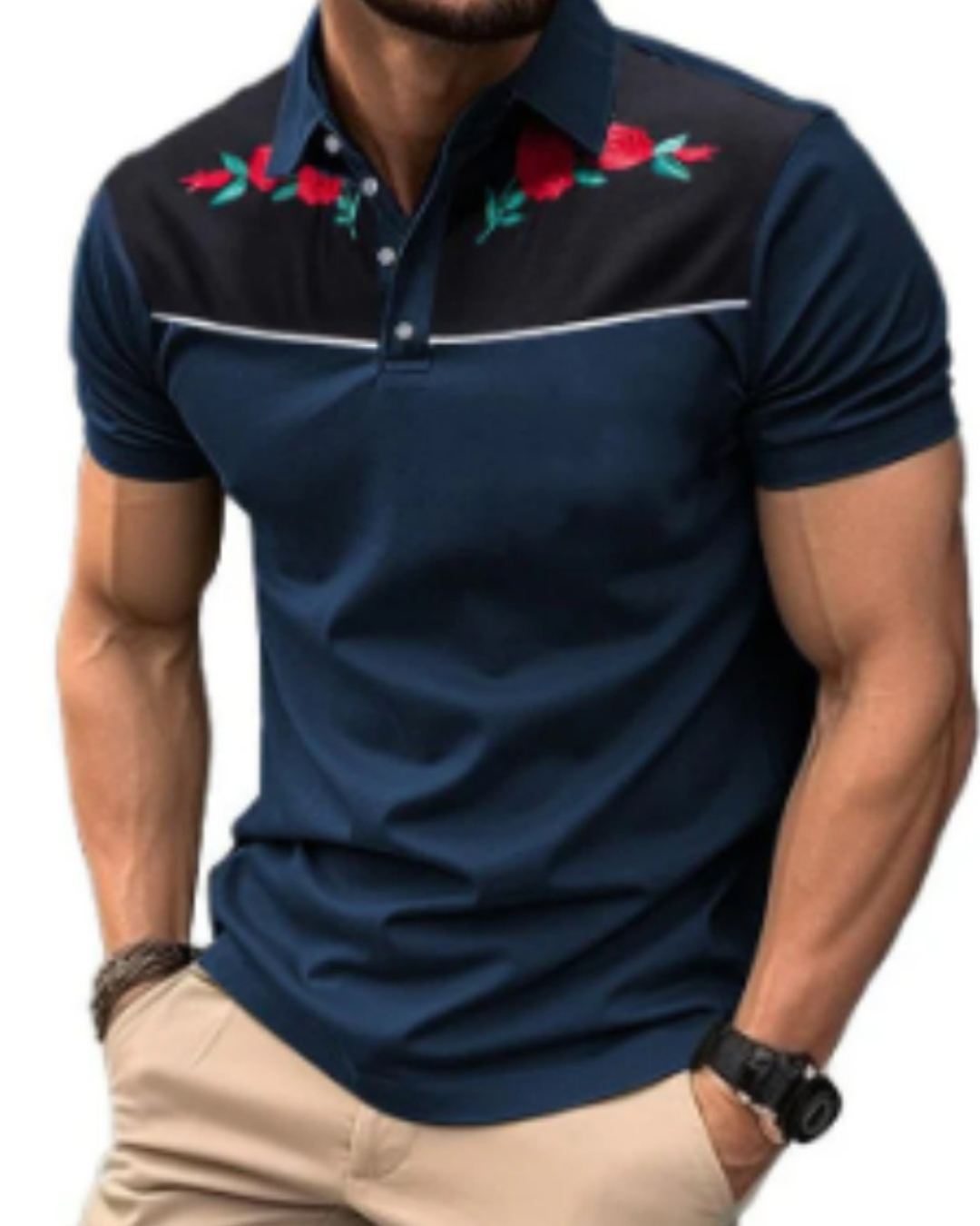 Summer Men's Short Sleeve Polo Shirt