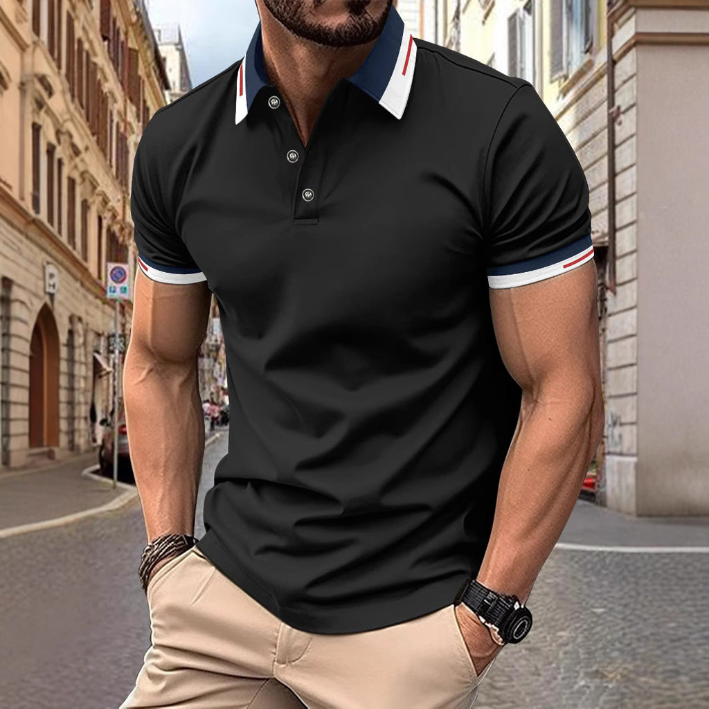 Button Men's Casual Polo Shirt