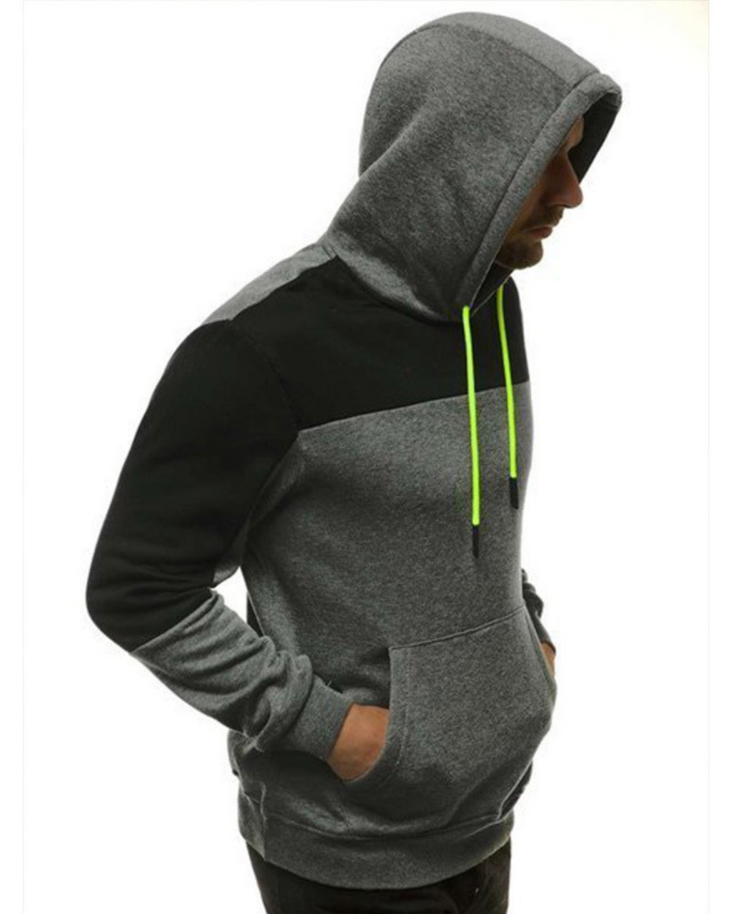 Men's Loose Hooded Pullover Casual Long-sleeved Sweater