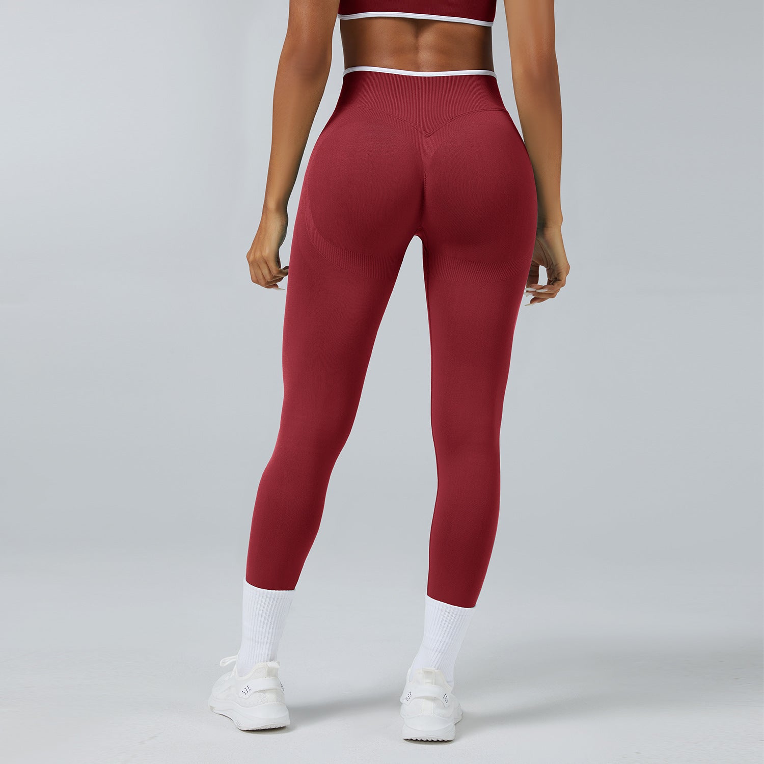 Seamless Knitted Tight High Waist Quick-drying Sports Yoga Pants
