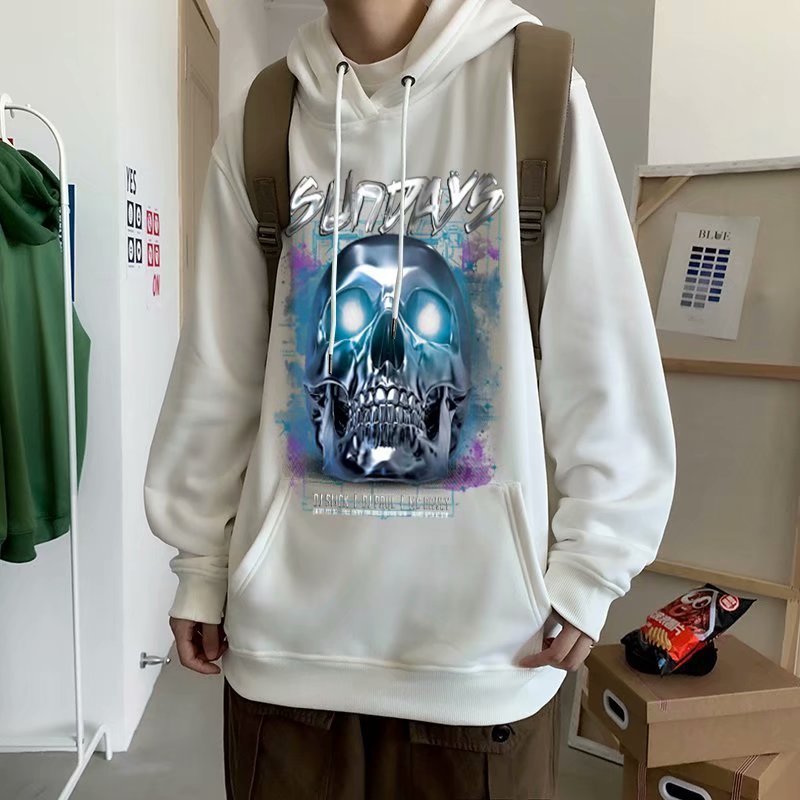 Polar fleece hooded sweatshirt