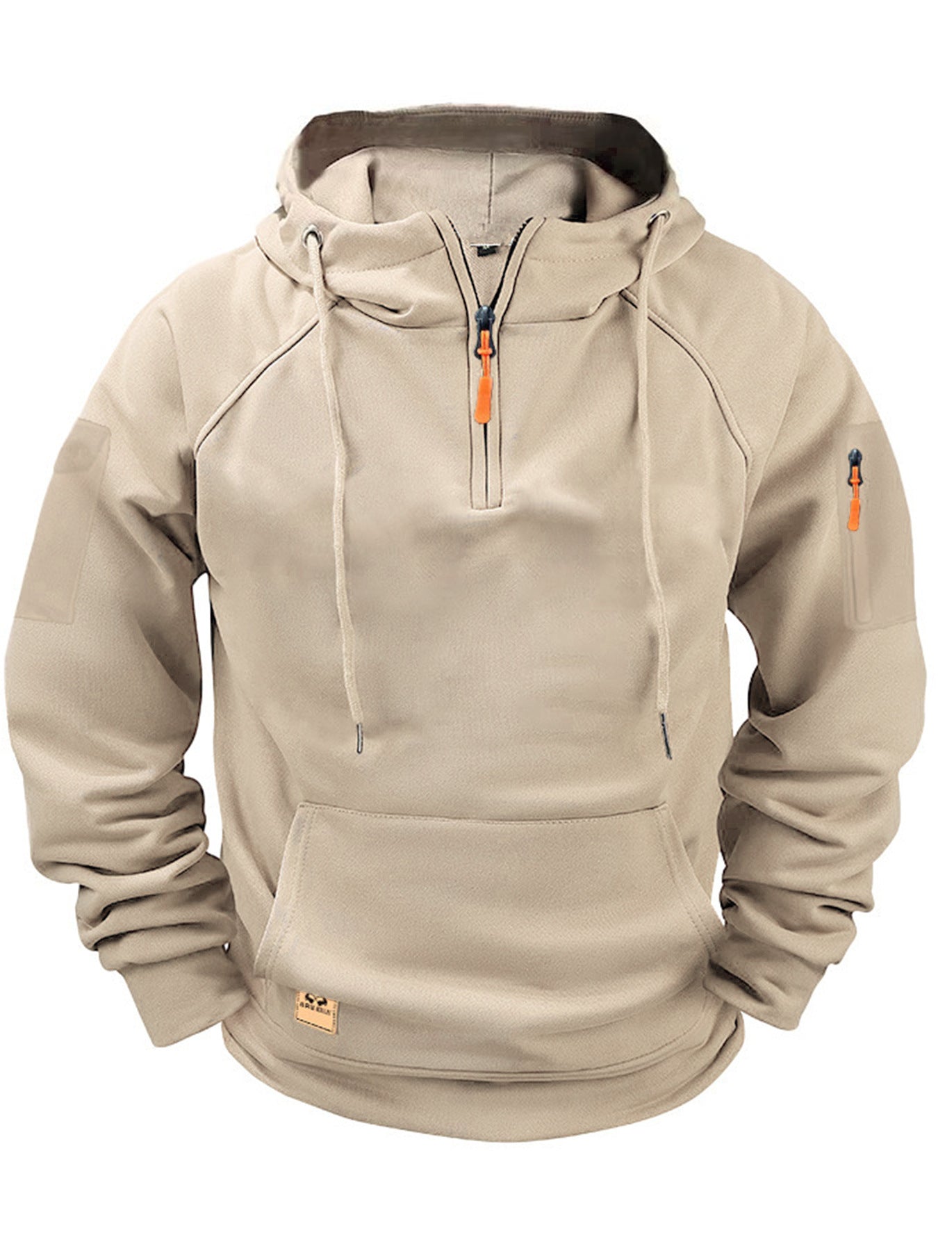 Men's Zipper Multi-pocket Casual Sweatshirt