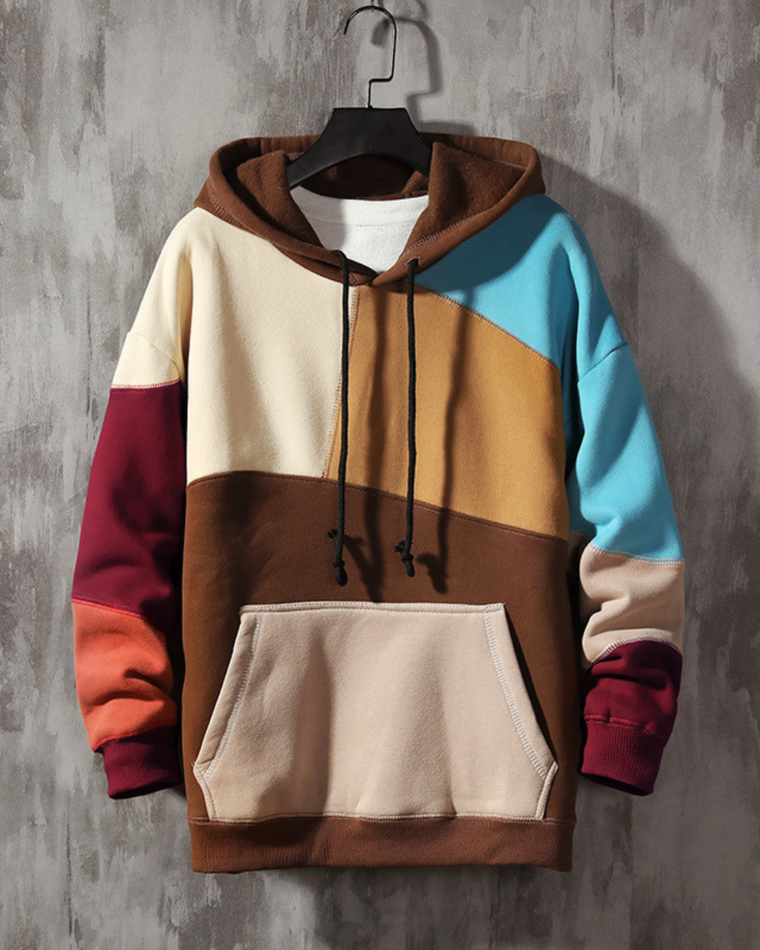 New Couple Winter Fleece-lined Thick Casual Loose Large Size Pullover Top