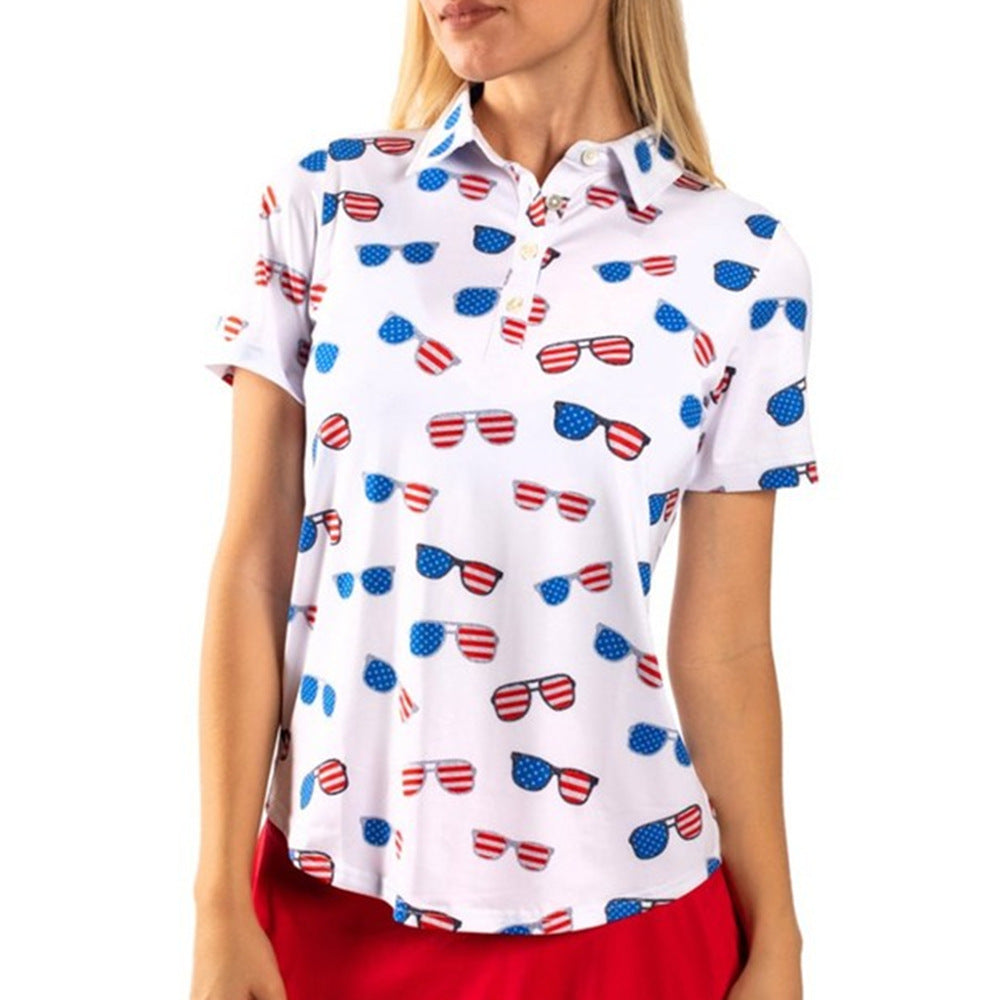 Personality Women's Swagger Golf Polo Shirt Dry