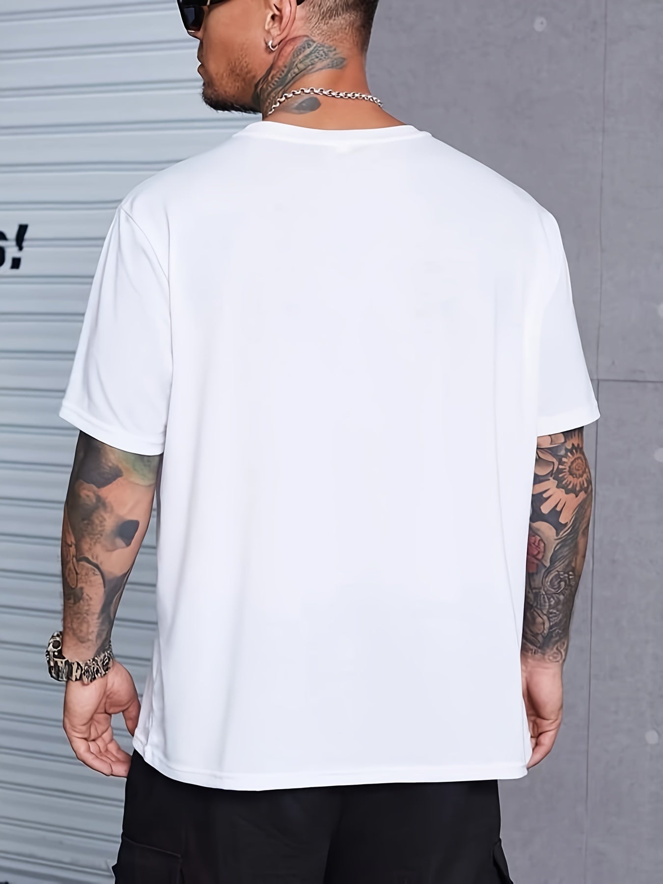 Men's T-shirt, Front Printed T-shirt, Summer, Spring, Autumn Casual Short Sleeved T-shirt, Top As A Gift