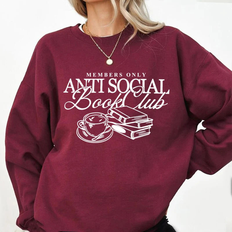 Printed English Sweater Women's Loose Fashion