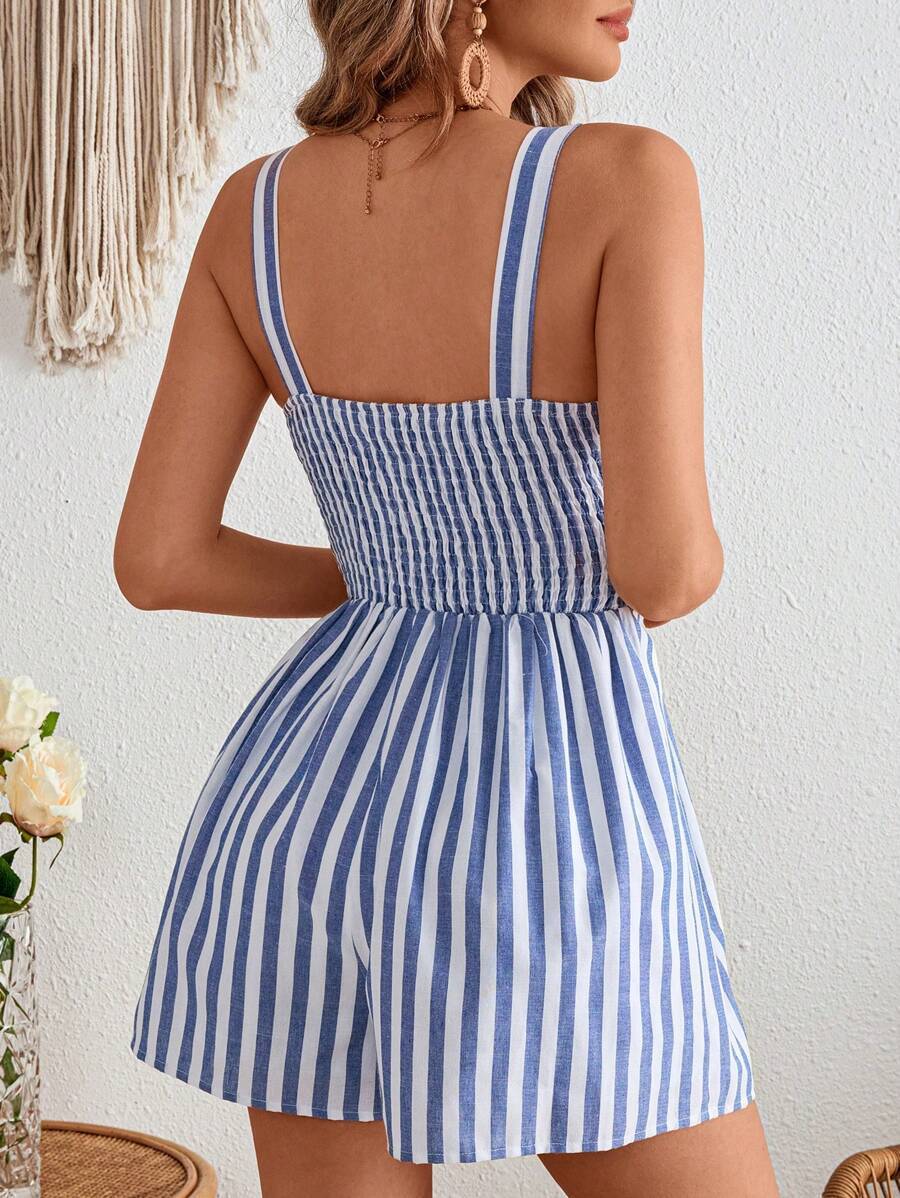 Women's Holiday Solid Color Hollow Twist Knot Jumpsuit