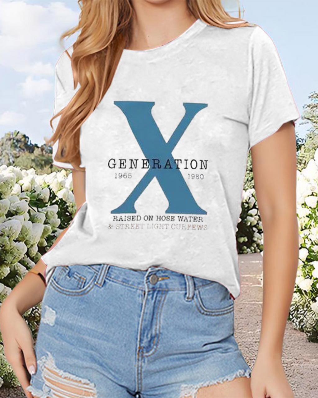 Women's Casual Short Sleeve Tee - Summer Round Neck Letter Print Top