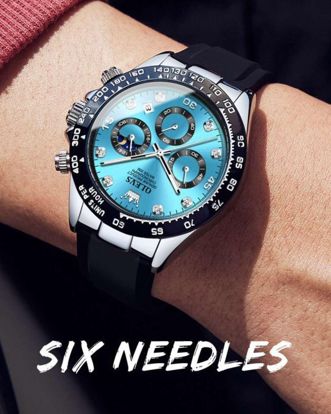 Multi-Function Sports Timing Quartz Men
