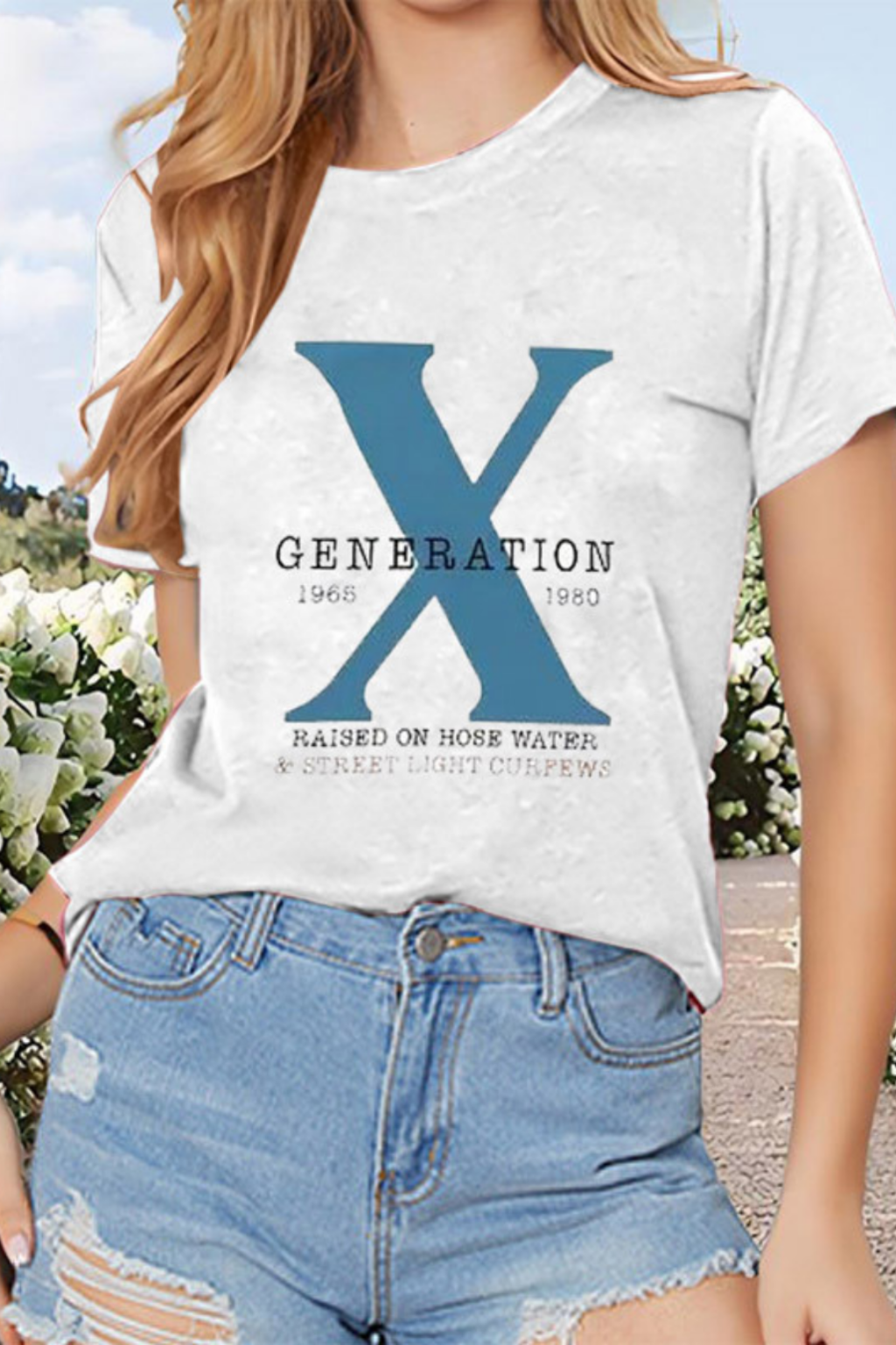 Women's Casual Short Sleeve Tee - Summer Round Neck Letter Print Top